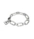 Uno de 50 PUL0949MTL0000M Eslabomba Pulsera Mujer Chapado Plata - 000500044