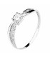 Anillo Mujer Oro Blanco 18 ktes Solitario - 000150749