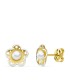 Pendientes Niñas Oro 18 ktes Perlas 8 mm - 000150704