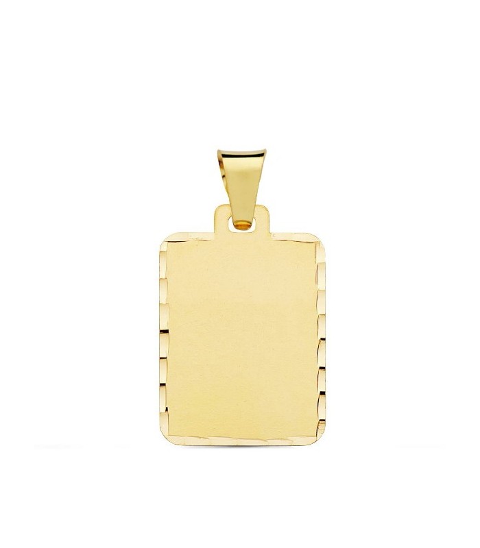 Chapa Hombre Oro 18 ktes Maciza Tam 17 x 24 mm - 000023301