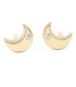 Pendientes Niña Oro 18 ktes Luna Circonita - 000310189