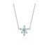Victoria Cruz Colgante Mujer Plata Flor Sawarovski - 000180167