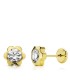 Pendientes Niñas Oro 18 ktes Flor Tam 6 mm - 000022480