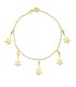 Pulsera Niña/Mujer Oro 18 ktes Maciza Estrellas Medida 18 cm - 000150783