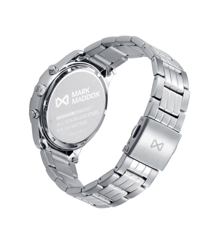 Mark Maddox Reloj Hombre Crono Acero Esfera Verde 44 mm - HM1017-66
