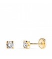 Pendientes Bebé Oro 18 ktes Garras Tam 3 mm - 000022133