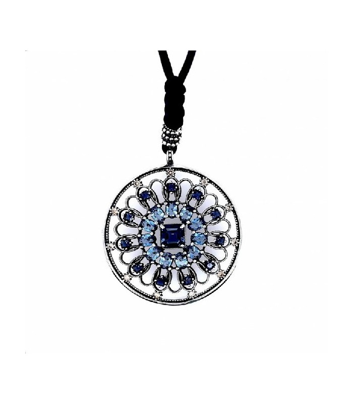 Top Silver CL7206P Colgante Mujer Plata Amazonitas 80 cm - 000050156