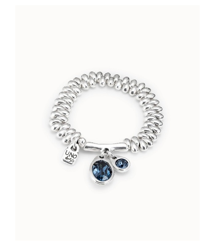 Uno de 50 PUL2225AZUMTL0M ECLIPSE Pulsera Mujer Chapado Plata Elástica - 000500522