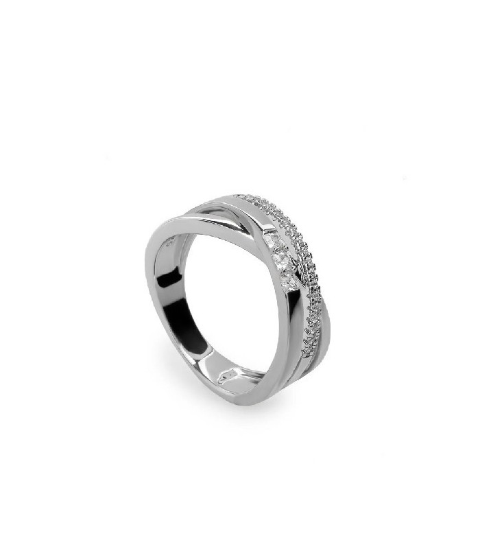 Lineargent 919111-R Anillo Mujer Plata Circonitas 14 - 000090460