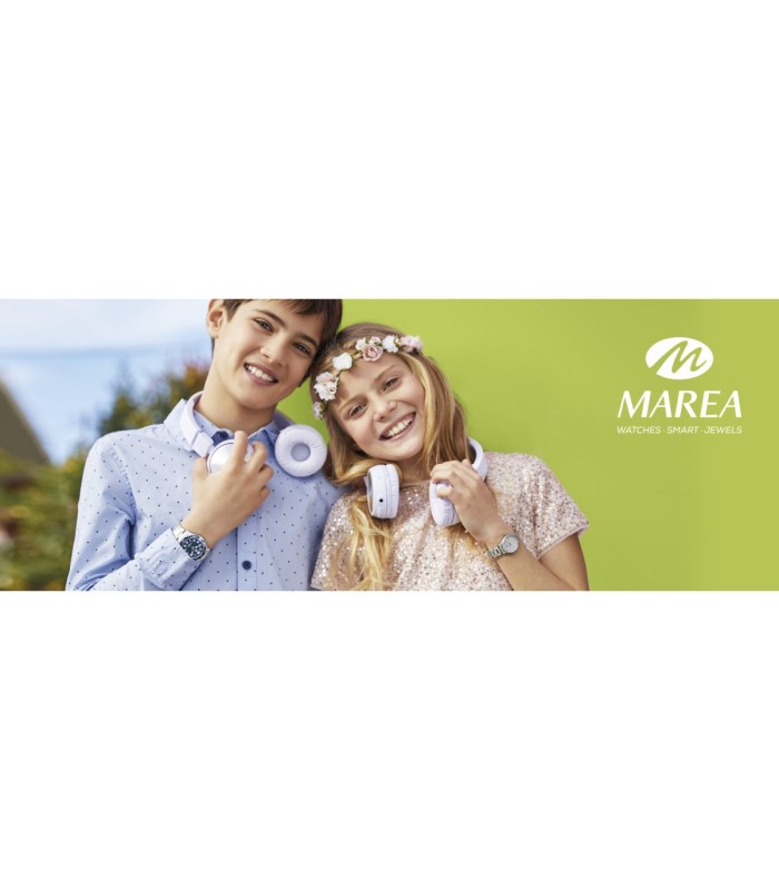 Marea Pack Reloj Niño Comunión y Auriculares Cuarrzo Acero 34 mm - B35360/2