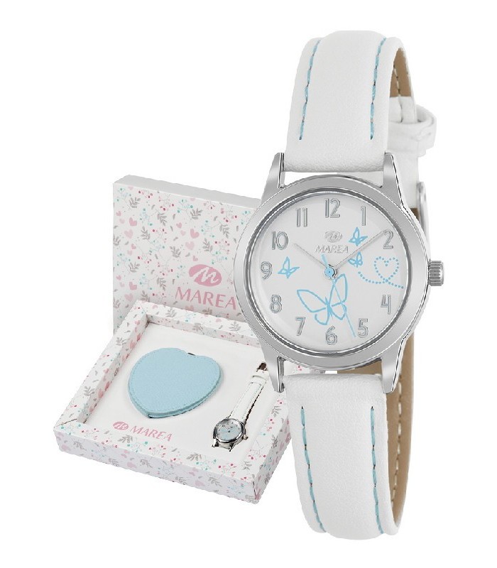 Marea Junior Reloj Niña Comunión Correa Mariposas Azules 26 mm - B41400/3