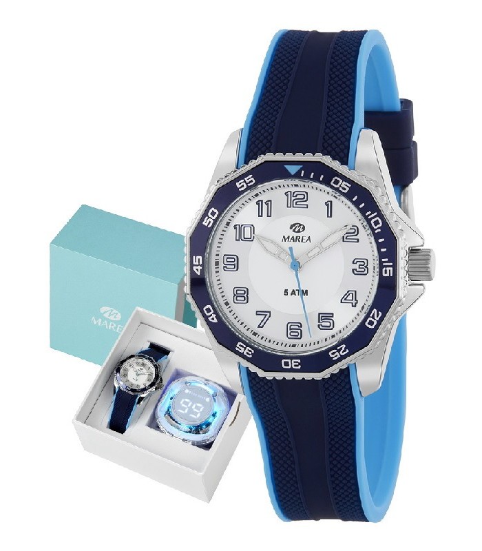 Marea Reloj Niño Comunión Pack Auriculares Caucho 34 mm - B35361/10