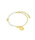 Marea D03303/AF Pulsera Niña Comunión Plata Dorada Perlas 15/17 cm - 000620007