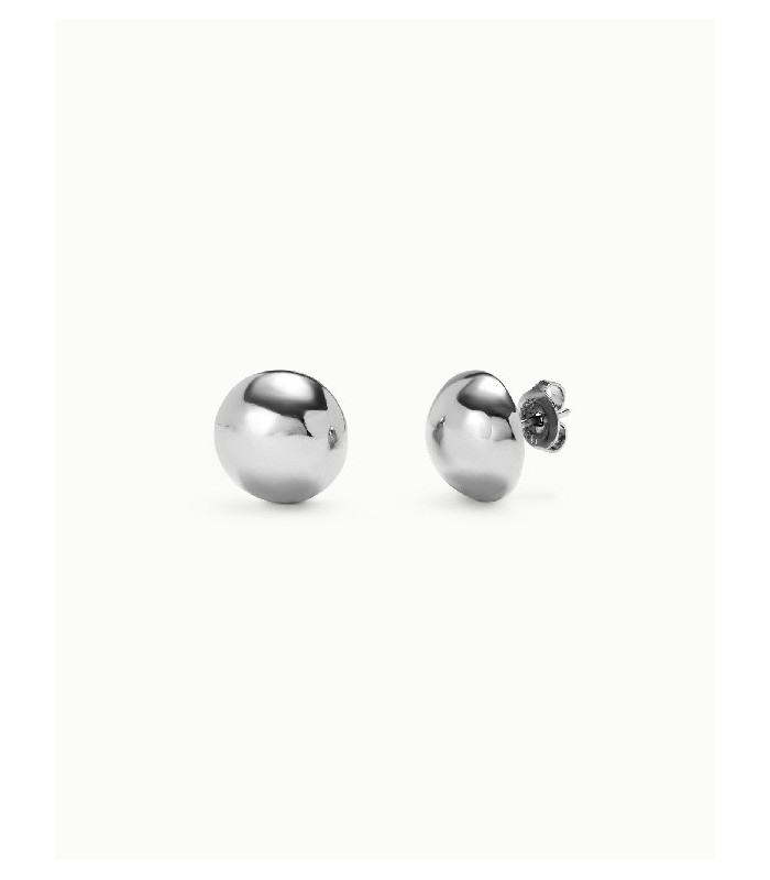 Uno de 50 PEN0996MTL0000U Pendientes Mujer Chapado Plata Bola Plana 13 mm - 000500879
