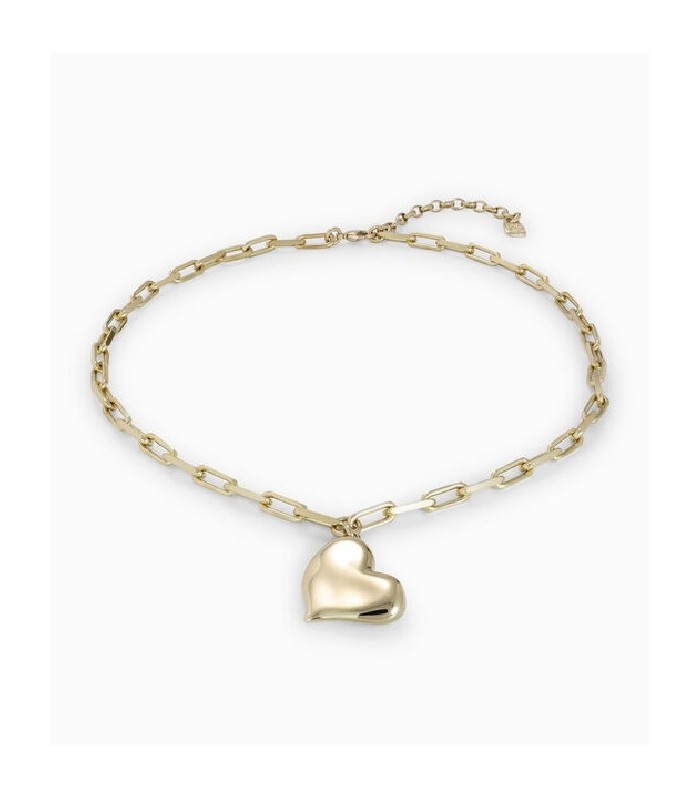Uno de 50 COL1669ORO0000U Collar Mujer Chapado Oro Corazón - 000500033