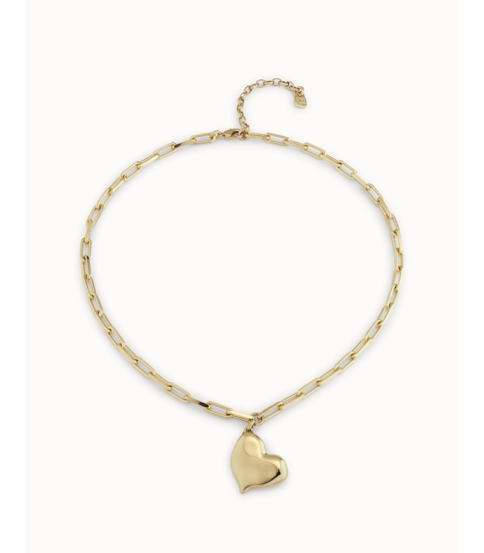 Uno de 50 COL1669ORO0000U Collar Mujer Chapado Oro Corazón - 000500033