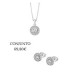 Lotus Silver Conjunto Mujer Plata Circonitas - 000990266