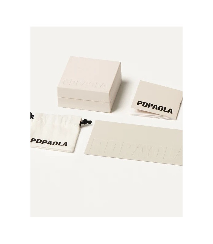 Pdpaola CO01-278-U Colgante Mujer Letra S Plata Dorada Piedras Multicolor - 000430081