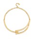 Uno de 50 COL1976ORO0000U Collar Mujer Chapado Oro - 000500889