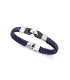 Viceroy Fashion 75348P01013 Pulsera Hombre Acero Cuero Azul L - 000730246