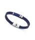 Viceroy Fashion 14129P01013 Pulsera Hombre Acero Cuero Azul L - 000730237