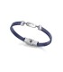 Viceroy Fashion 75395P01013 Pulsera Niño Cruz Acero Cuero Azul M - 000730293