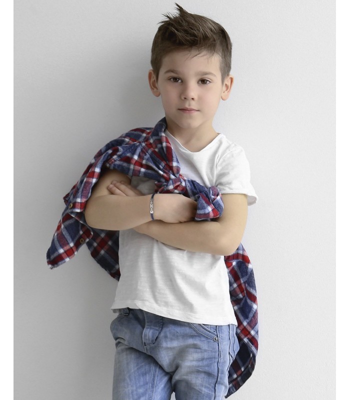 Viceroy Fashion 75394P01013 Pulsera Niño Acero Cuero Azul Cruz - 000730292