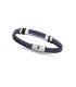 Viceroy Fashion 14310P01013 Pulsera Hombre Acero Cuero Trenzado Azul L - 000730286