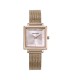 Mark Maddox Reloj Mujer Cuadrado Acero Rosé Malla Milanesa 26 mm - MM1027-77