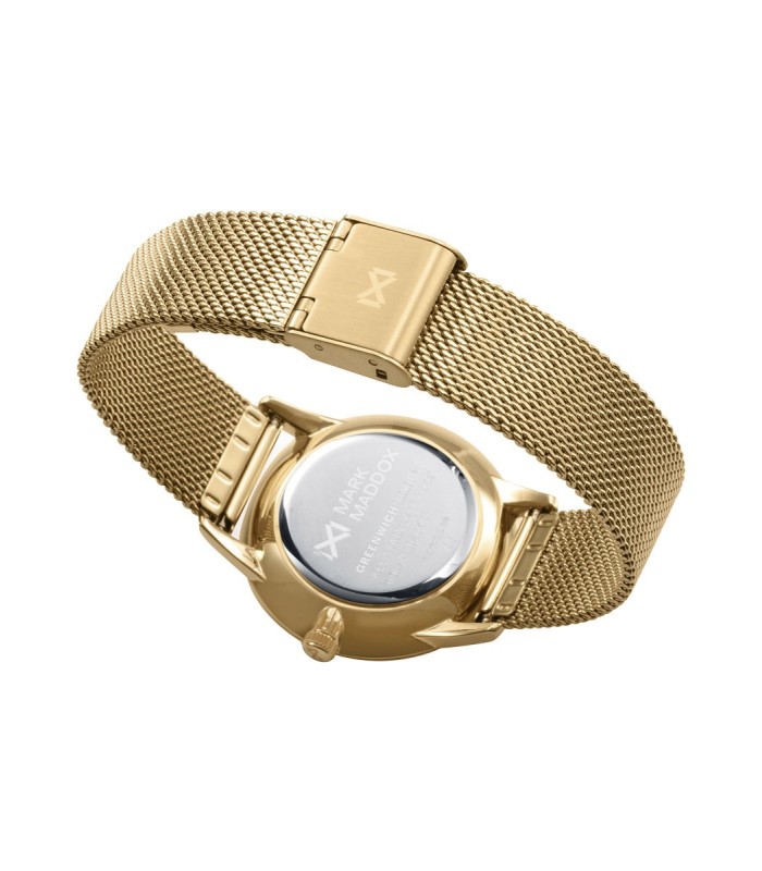 Mark Maddox Reloj Mujer Acero Dorado Malla Milanesa 35 mm - MM1030-65