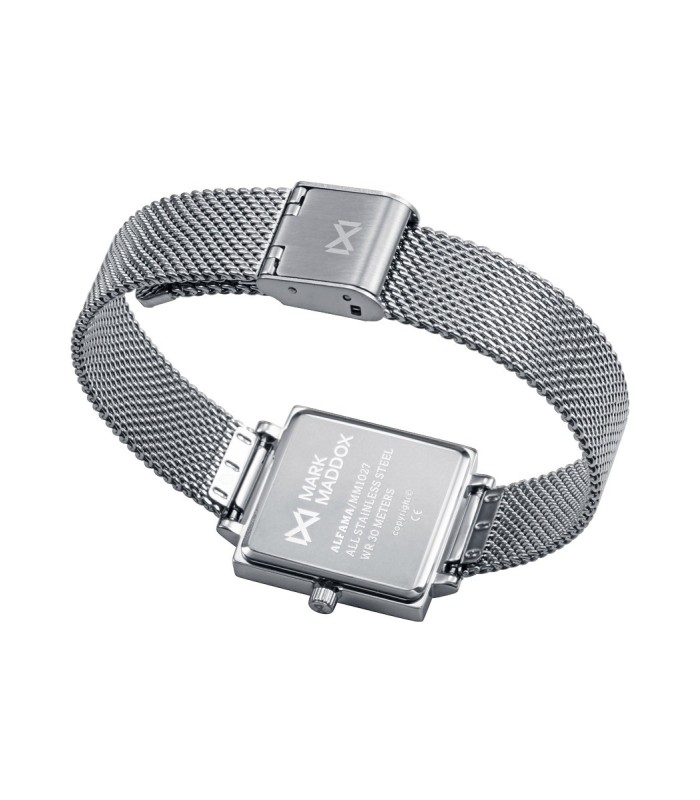 Mark Maddox Reloj Mujer Cuadrado Acero Malla Milanesa 26 mm - MM1027-37