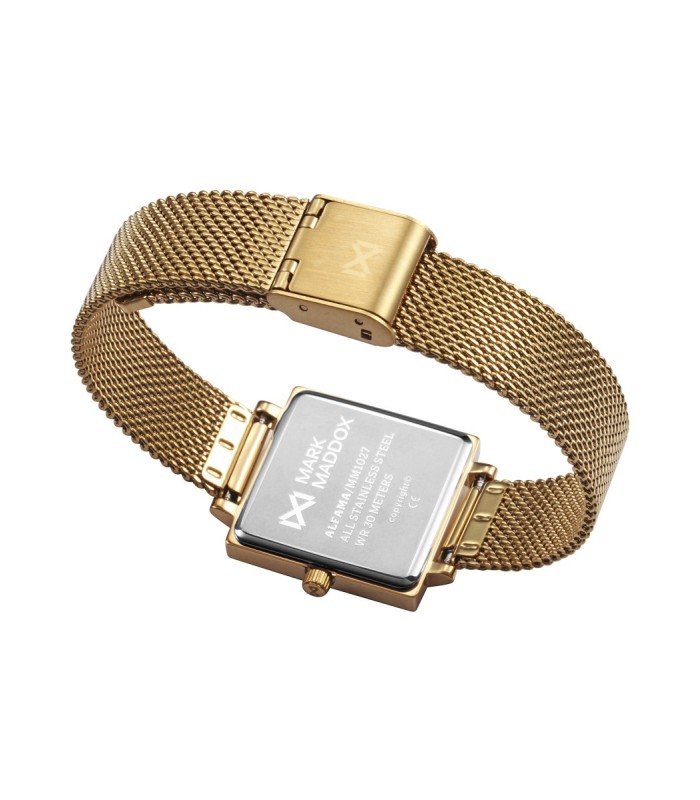 Mark Maddox Reloj Mujer Cuadrado Acero Malla Milanesa 26 mm - MM1027-67