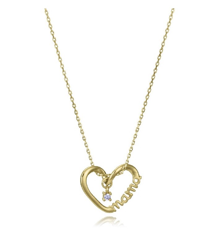 Viceroy Jewels 13247C100-30 Collar Mujer Plata Dorada Corazón Mamá - 000750271
