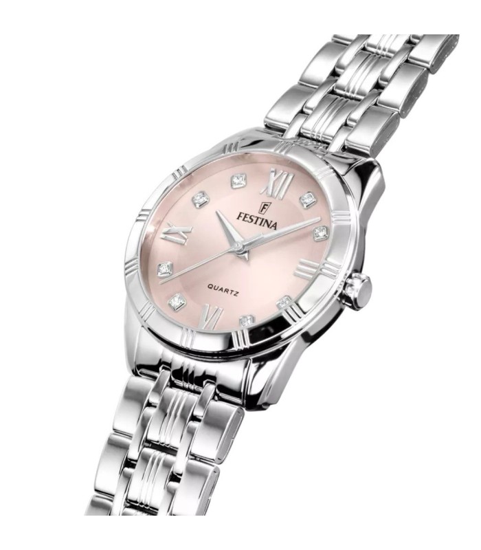 Reloj Mujer Acero Piedras esfera Rosa Tam 32 mm - F16940/C